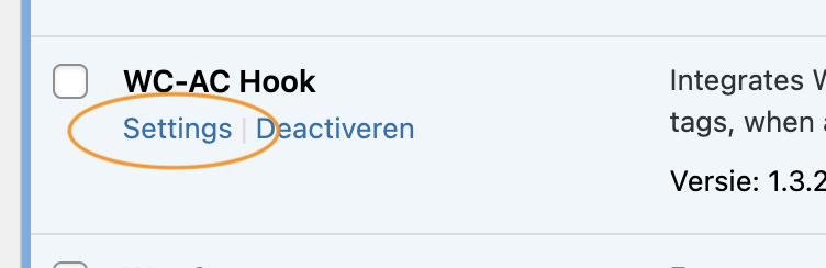 WooCommerce koppelen met ActiveCampaign WC AC hook installeren stap 4